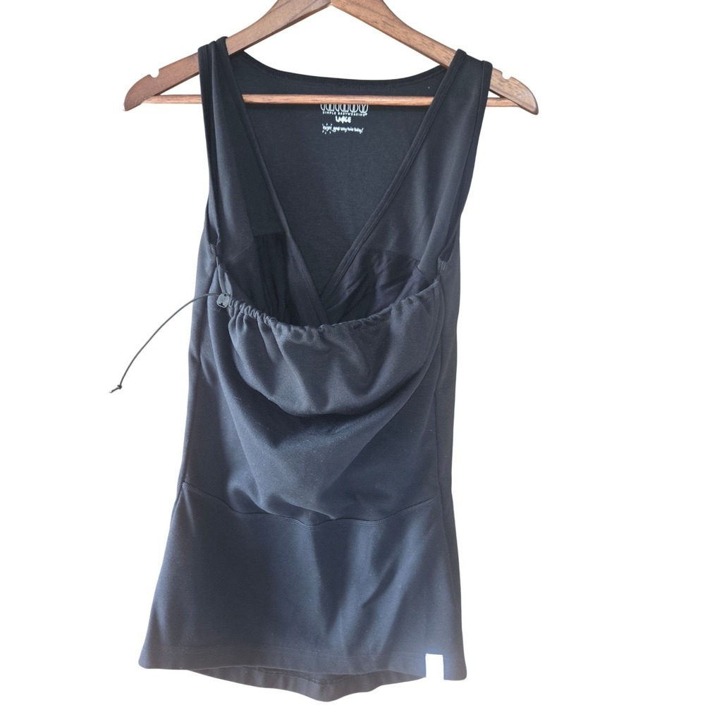 Lalabu Simple Babywearing Soothe Shirt Black Sleeveless Tank Large‎ Baby Pouch